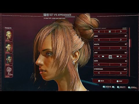 Cyberpunk 2077 - Full Female Character Customization