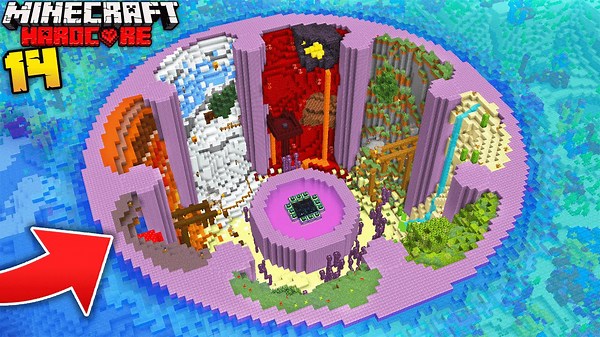 I transformed the end portal in Minecraft hardcore