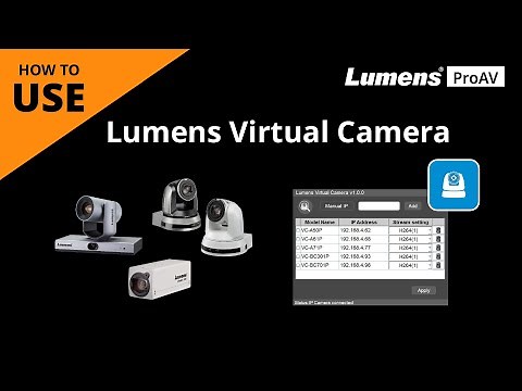 [UseAV] How to Use Lumens Virtual Camera Software | Lumens ProAV