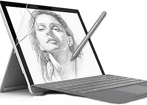 Like Paper Textured Screen Protector for Surface Pro 7 / Surface Pro 7 Plus, Matte PET Paperfeel Film for Drawing and Writing Like on Paper [Anti Glare][Easy Installation]-2 pack