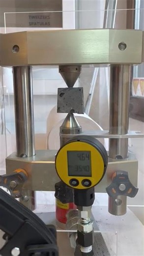 LAVA Science: Point Load Test for Lava from Iceland (2014) #rocks #experiment #physics #strength