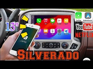 Chevrolet Silverado GMC Sierra Carplay Android Auto Netflix youtube Reverse camera installation