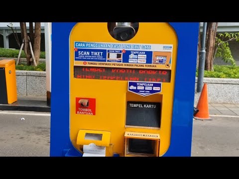 Suara mesin tiket Parkir Secure Parking saat pintu keluar dari Tahun 2021-2023