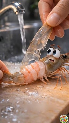 Prawn Cleaning Secret!🦐 Remove This Black Line or Taste Will Spoil! 😱 | Don’t Skip This Step!#shorts
