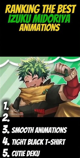 Ranking the best Izuku Midoriya animations #anime #ranking #mha #myheroacademia #izukumidoriya #deku