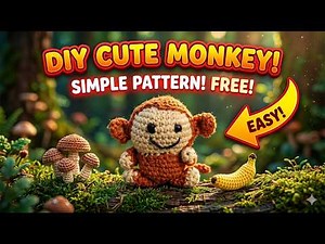 Crochet Monkey for Absolute Beginners | Learn to Crochet a Monkey | Easy Amigurumi | Club Crafteria