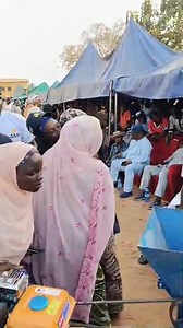 Tears Of Joy As Woman Receives Grinding Machine From Maikaya *** A woman, Mrs Blessing Afafaiya Dumbeku, could not hold back her tears as she was pleasantly surprised to receive a grinding machine from Ciroman Toto and Chief Executive Officer of the award-winning Maikaya Development Foundation, Dr Muhammed Musa Maikaya. Maikaya, a chieftain of the All Progressives Congress, APC, provided the support through a partnership between his organization and the Hajiya Hadiza Foundation aimed at empoweri