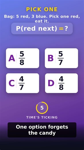 Probability Trick! Can YOU Avoid the Mistake? #Shorts