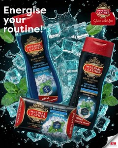 Bursting with Vitamin E Argan Oil for long-lasting hydration, kickstart your day with the icy freshness of Intense Cool with Menthol & Blackmint for cool confidence that #SticksWithYou. | Imperial Leather Kenya