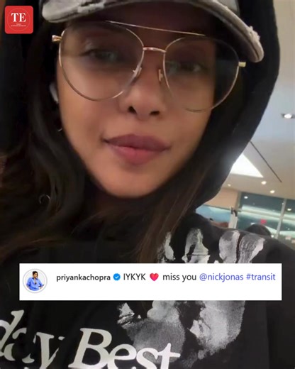 Priyanka Chopra touches down in Mumbai, missing Nick Jonas and keeping him close with a hoodie featuring his handprints #PriyankaChopra #NickJonas #CoupleGoals #LoveAcrossMiles #CelebrityStyle | ETimes