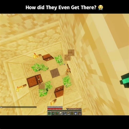 How Did They Even Get There Minecraft Meme #youtubeshorts #shorts #minecraft