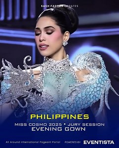 Philippines | Evening Gown for Miss Cosmo 2025 Jury Session ✨ #MissCosmo #ImpactfulBeauty #SashFactor #Eventista | Sash Factor