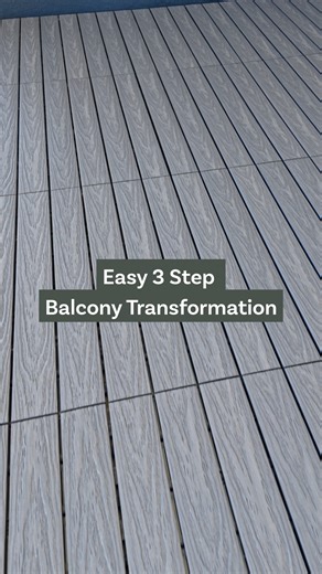 122K views · 357 reactions | Turn your rental balcony or patio into a space you’ll love with NewTechWood Deck Tiles - a quick, hassle-free way to upgrade small outdoor areas  Click them together in minutes for a simple, stylish finish that’s durable, low-maintenance, and easy to remove when you move. Available in Blackbutt, Silver Grey, Antique, and Ipe. Enquire now on our website: https://newtechwood.com.au/contact/ | Newtechwood Australia | Facebook