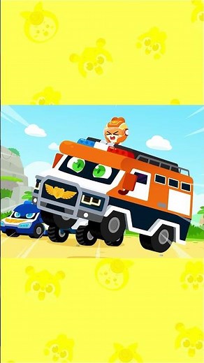 新しいヒーロー！ダイノカ―トリゴン✨| 恐竜ポリス | キッズソング | 子どもの歌 #チッタブー #shorts