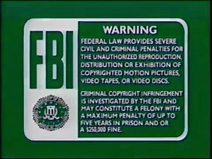Green FBI Warnings (1991) and Buena Vista Home Video Logo (1993)