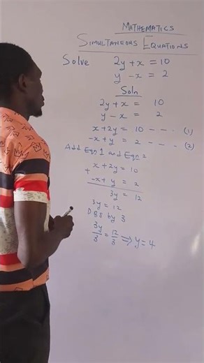 Math Magic 🧙‍♂️: Crack Simultaneous Equations! #learning #education #educational #shorts
