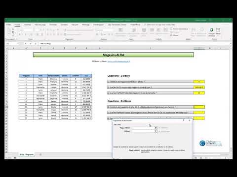 Formation Excel : les fonctions statistiques