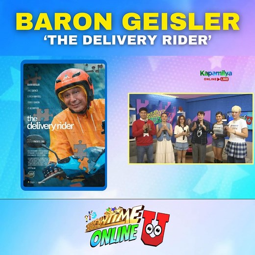 🌟Ang bida sa Netflix film na 'The Delivery Rider', BARON GEISLER! #Showtime16thPower #ShowtimeOnlineU WATCH #ItsShowtime LIVE: http://linktr.ee/itsshowtimena | It's Showtime