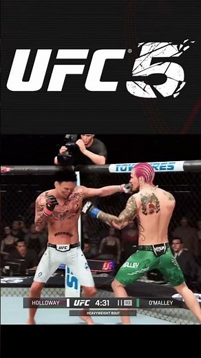 INSANE KO! Holloway vs O'Malley UFC 5 Simulation #ufc #ufc5