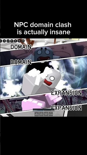 npc domain clash is actually insane #jujutsushenanigans