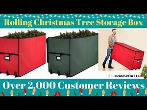 Best Zober Super Rigid Rolling Christmas Tree Storage Box Review 2022 | @aronlinebuyingmarket