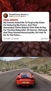 6.4K views · 94 reactions | FINAL UPDATE. My Parents Asked Me To Forgive My Sister For Seducing My Fiance, And Then Demanded I Either Babysit Their Kids Or Pay For The Best Babys... #foryou #fyp #reels #viral #redditstorytime #redditposts #storytime #redditstories #reddit #askreddit #paranormal #redditparanormal #nosleep | Fuzee Funny | Facebook