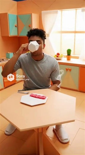 Origami Paper House Daily Routine