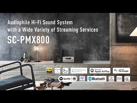 Panasonic SC-PMX800 Audiophile Hi-Fi Sound System with Wide Variety of Streaming Services