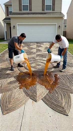 From Plain Driveway to Luxury Epoxy Art Design.