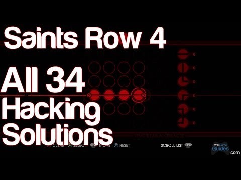 Saints Row 4 - All 34 Hacking Solutions Puzzle Answers How to Hack | WikiGameGuides