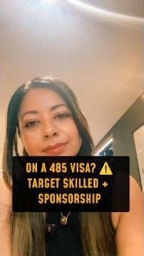 ON A 485 VISA? ⚠️ TARGET SKILLED + SPONSORSHIP #shorts