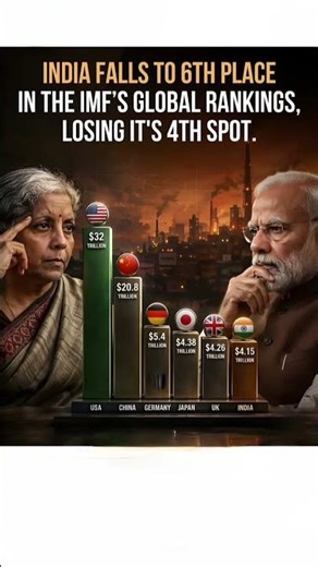 IMf report 2026 india 4to 6 rank out largest economy in world #youtubeshorts #viralvideo #trending