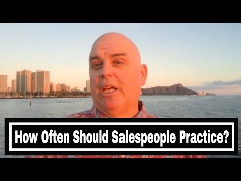 HVAC Sales Training - How Often Should Salespeople Practice Sales