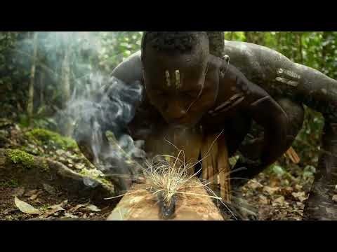 How to Start a Fire Without Matches in the Jungle | Sentinelese Tribe Primitive Life