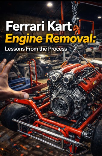 Ferrari kart engine removal: Lessons from the process