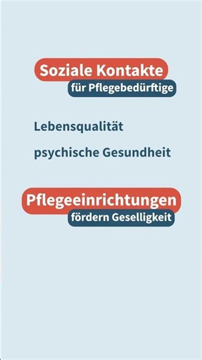 Pflegebedürftig = keine sozialen Kontakte?