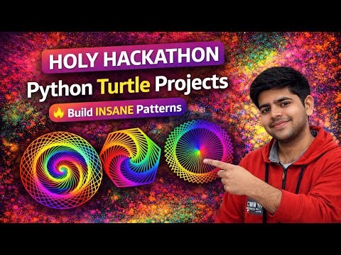 🚀 HOLY HACKATHON – Python Turtle Projects | Build INSANE Patterns