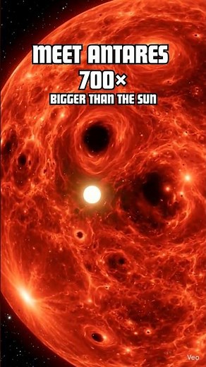Antares Is 700× Bigger Than The Sun 🤯 #shorts #space #facts #viral #ytshorts #nasa