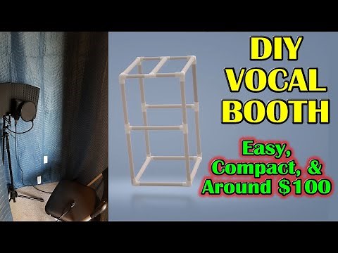 DIY Vocal Booth - Portable - PVC and on a Budget - Step by Step Instructions