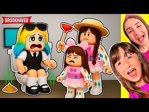 THE BAD GIRL CLOGGED THE TOILET AT THE BROOKHAVEN JUNE PARTY! Sophie Also Plays