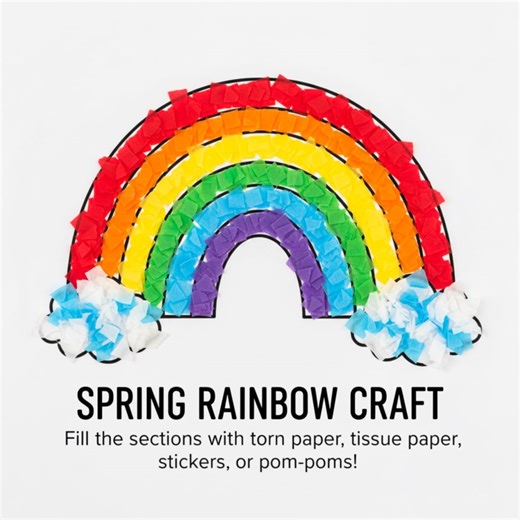 Hello Spring Craft Template | Preschool Kindergarten Fine Motor Activity (digital Download) - Etsy