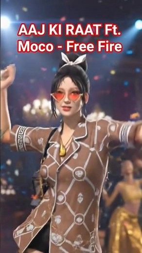 💃 Moco Dance in Free Fire | Aaj Ki Raat Maja Video Song | Free Fire AI Shorts #freefire #dance