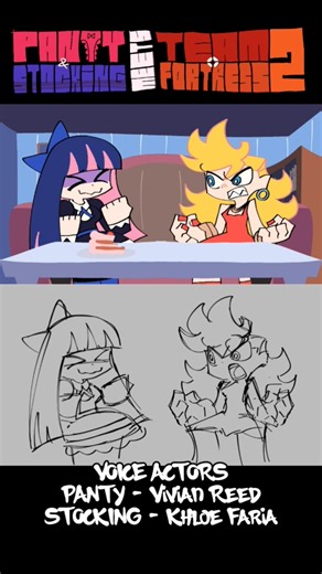 Panty & Stocking X TF2 (ANIMATION WIP) #shorts #paswg #tf2