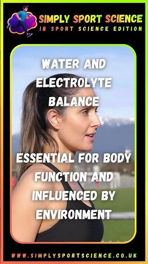 #SportsScience - What is Water and Electrolyte Balance and why is it important in Sport?