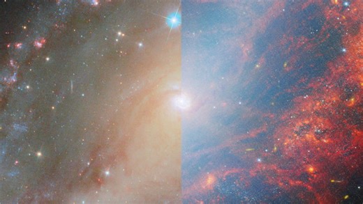 Spiral galaxy NGC 2566 in stunning 4K JWST and Hubble views