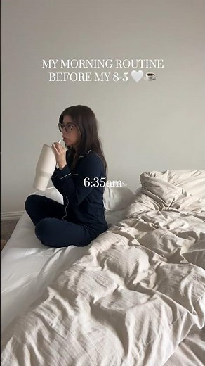 Asmr morning routine before work 🤍 #asmr #vlog #aesthetic