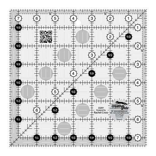 Creative Grids Quilt Ruler - 7-1/2in Square # CGR7 - Etsy