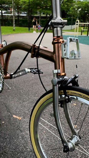 钛合金三折自行车 #liaoge #liaogebike #liaoge666 #brompton #Titanium #biker | Liaoge foldable bicycle