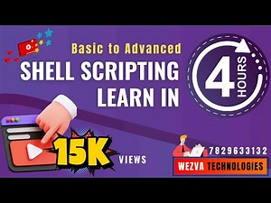 LEARN SHELL SCRIPTING IN 4 HOURS | ADAM | WezvaTech | New DevOps Batch Details : Call @7829633132