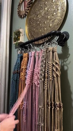 watch talented @maslins_guardens turn cotton rope into 28 adorable macramé plant hangers #shorts
